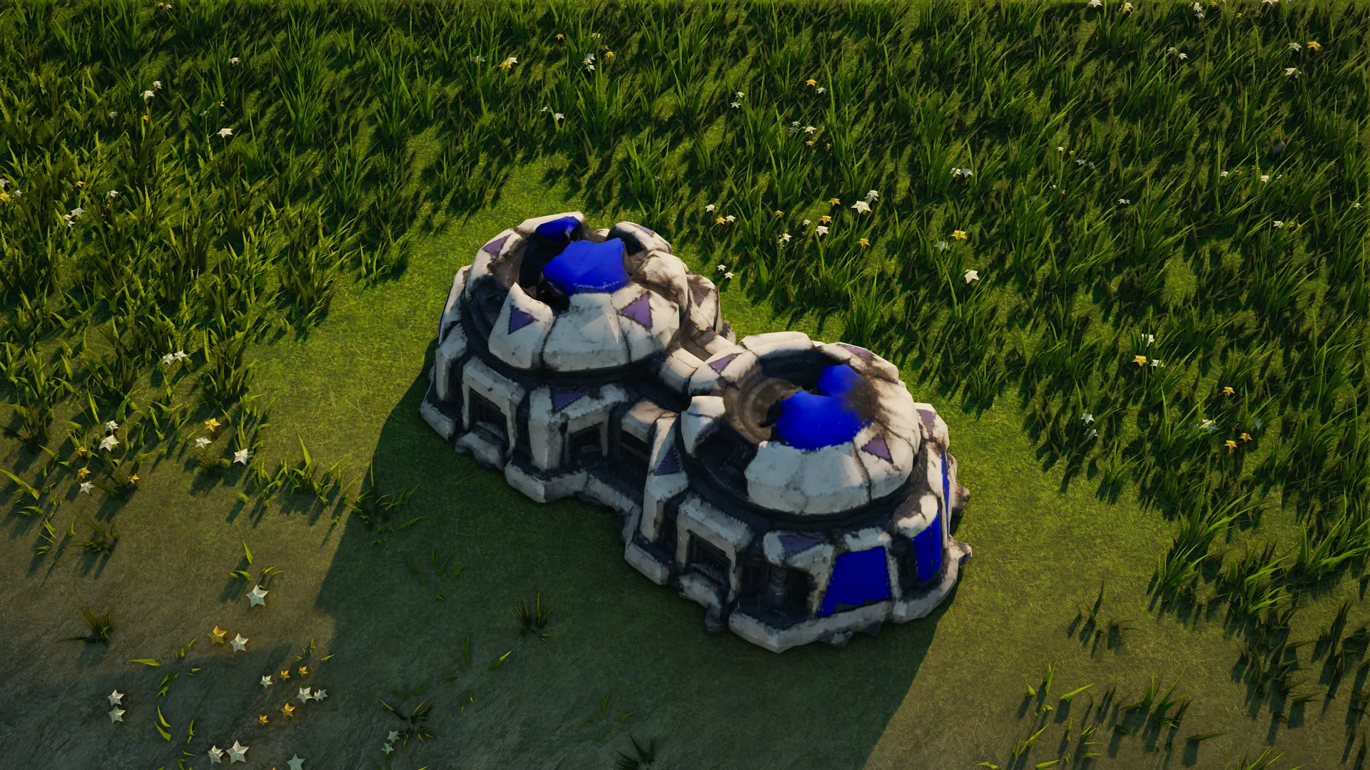 Destroyed Moonveil Matter storage, with collapsed armour and machinery