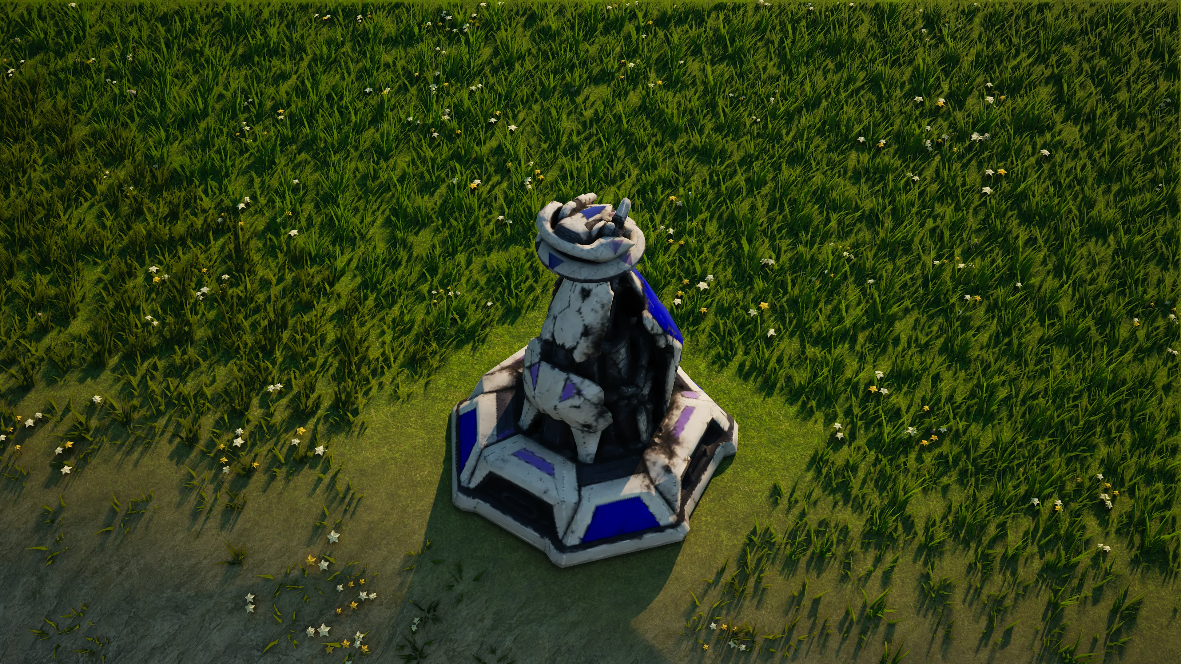 Wrack von Moonveil Petal, mit eingestürzter Panzerung und Maschinerie