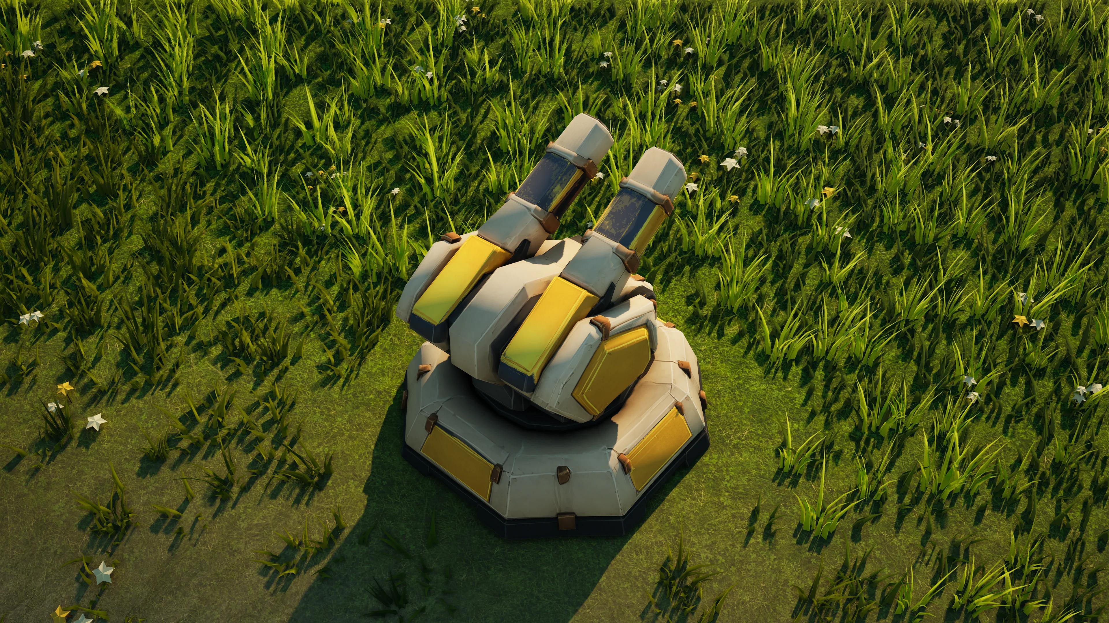 Sunhearth Anti-air turret in Hearthland, schräg von oben gesehen