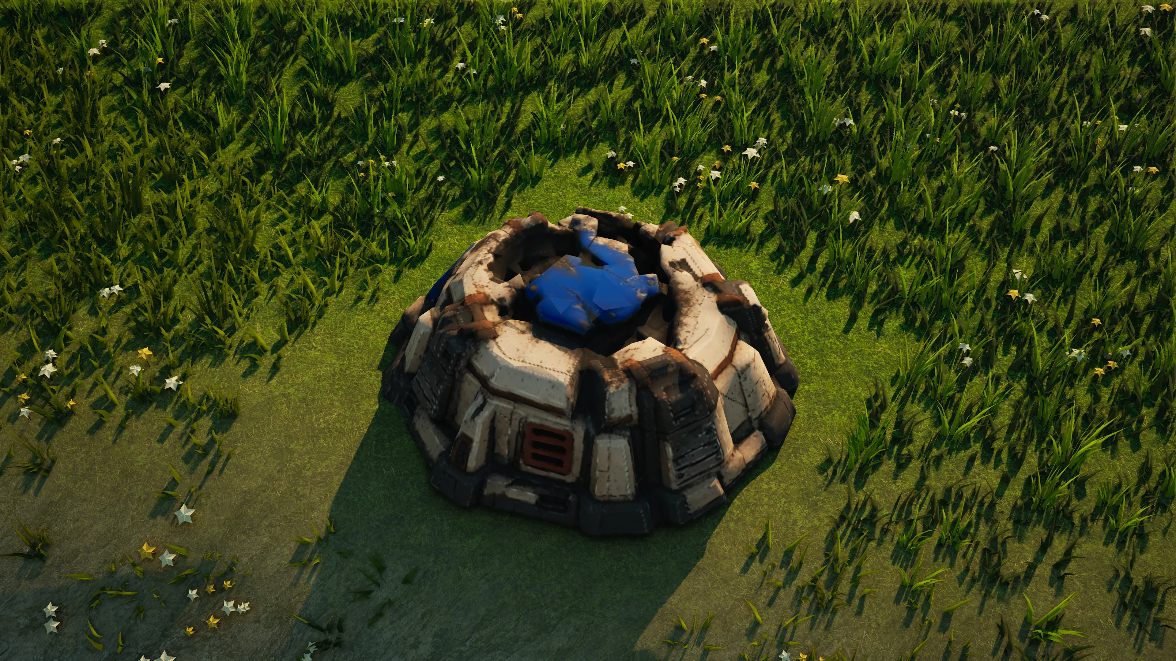 Épave de Sunhearth Matter storage, blindage et machinerie effondrés