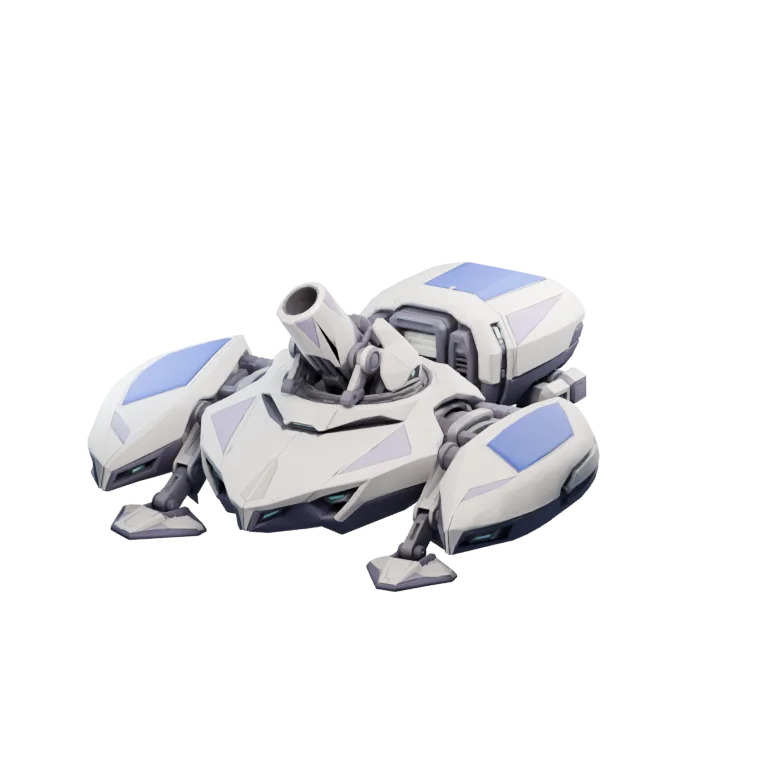 Moonveil Crescent Mortar — model render