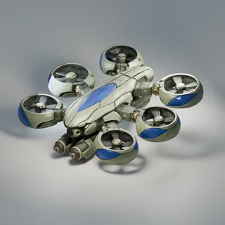 Mossglade Damselfly Bomber — rendu du modèle
