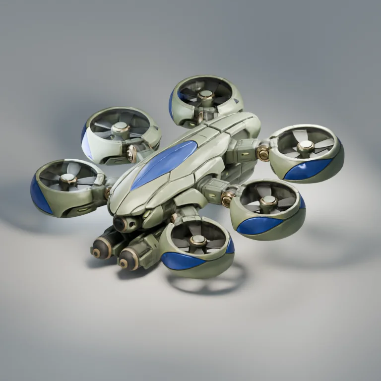 Mossglade Damselfly Bomber — model render