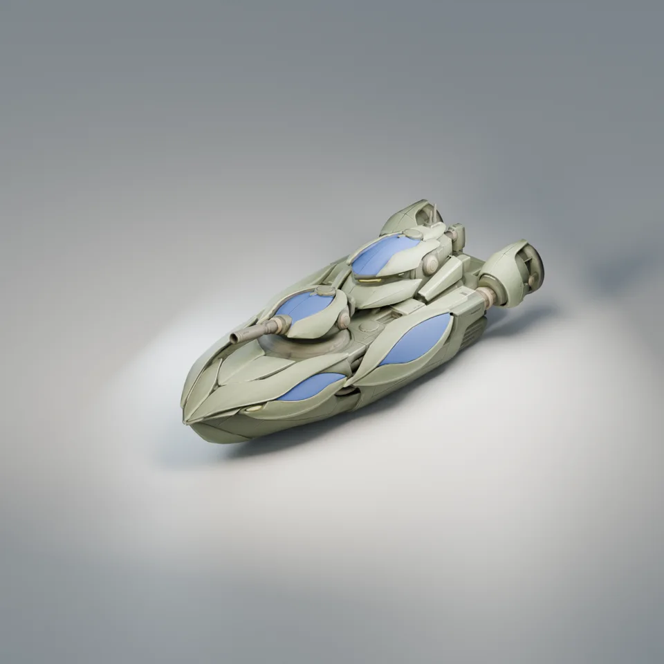 Mossglade Reedwake — model render
